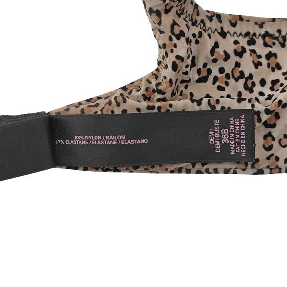 Victoria’s Secret Lined Demi Leopard Womens Size 36B - Picture 3 of 4